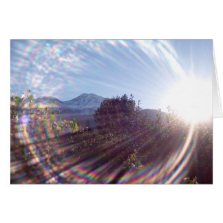 Mt. Shasta Sunrise Hälsningskort
