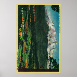 Mt. Shasta View från Shasta CityShasta, CA Poster