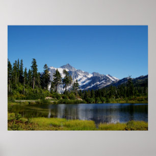 Mt Shuksan från bild sjön Poster
