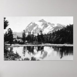 Mt. Shuksan och Mt. Baker Lodge Photograph Poster