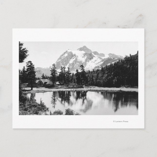 Mt. Shuksan och Mt. Baker Lodge Photograph Vykort (Framsida)