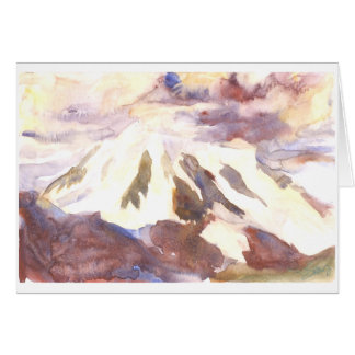 Mt. Shuksan som vänder mot stormar tillsammans Hälsningskort