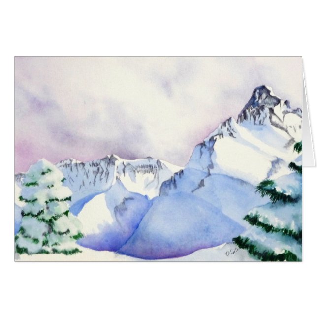 Mt. Sneffels som förbiser Yankeepojkehandfatet Hälsningskort (Framsidan Horizontal)