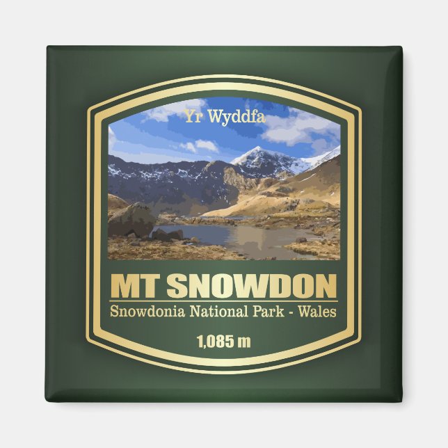 Mt Snowdon (PF) Magnet (Framsidan)