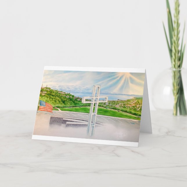 MT. SOLEDAD, LA JOLLA, KALIFORNIEN KORT (Framsida)