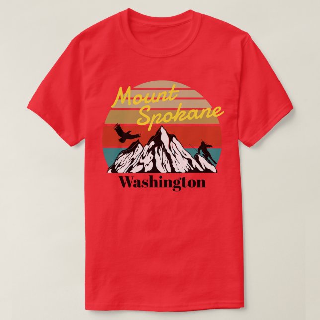 Mt Spokane ski Washington 1 T Shirt (Design framsida)