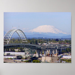 Mt St Helens & Fremont överbryggar affischen Poster