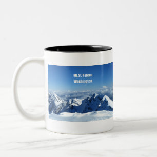 Mt. St. Helens - Mt. Rainier Två-Tonad Mugg