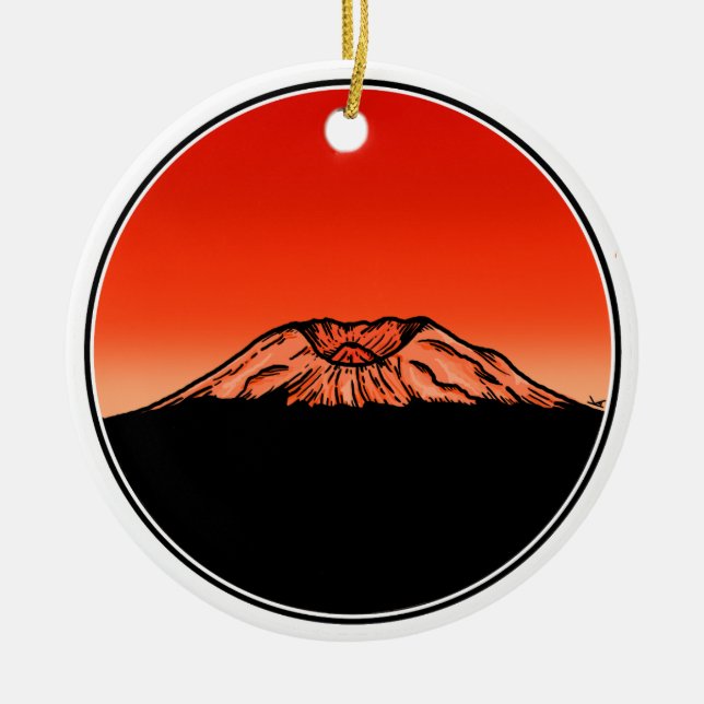Mt. St. Helens Ornament (Framsidan)