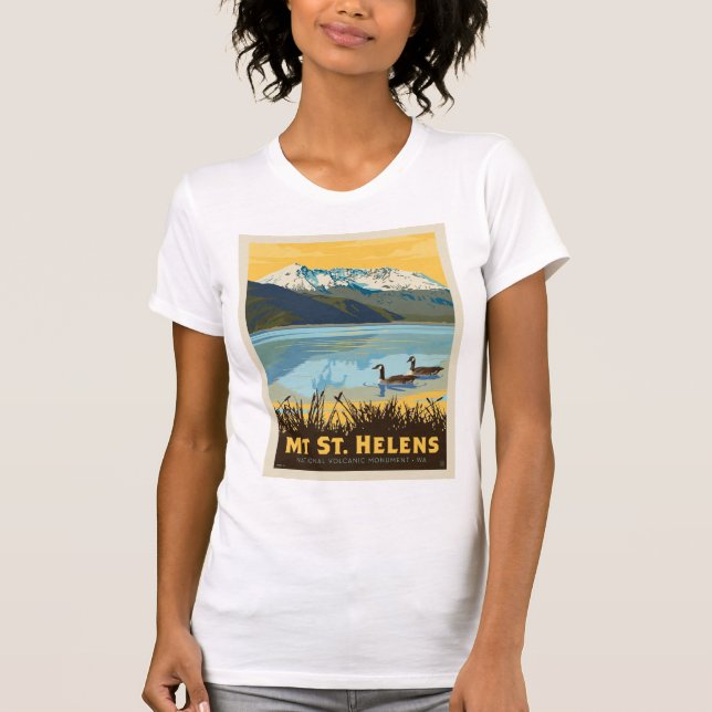 Mt St. Helens | Washington T Shirt (Framsida)