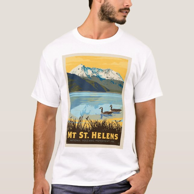 Mt St. Helens | Washington T Shirt (Framsida)