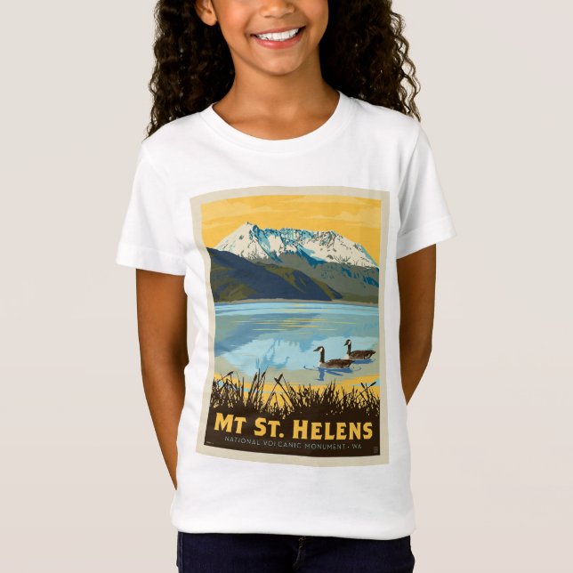 Mt St. Helens | Washington T Shirt (Framsida)