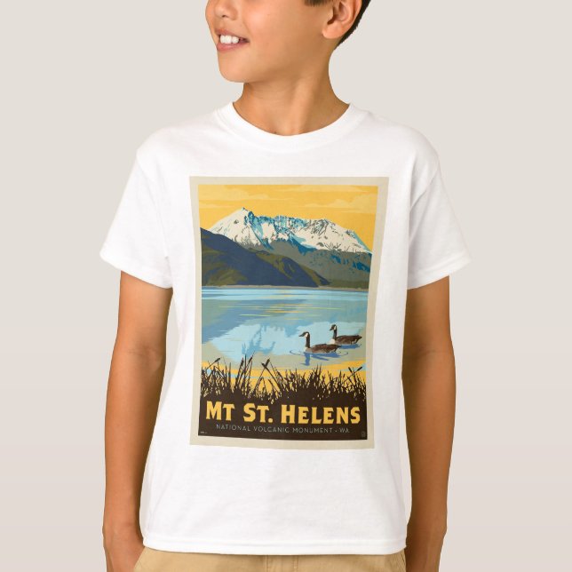 Mt St. Helens | Washington T Shirt (Framsida)