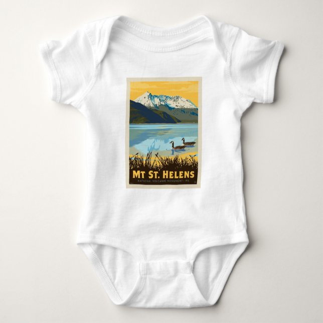 Mt St. Helens | Washington T Shirt (Framsida)