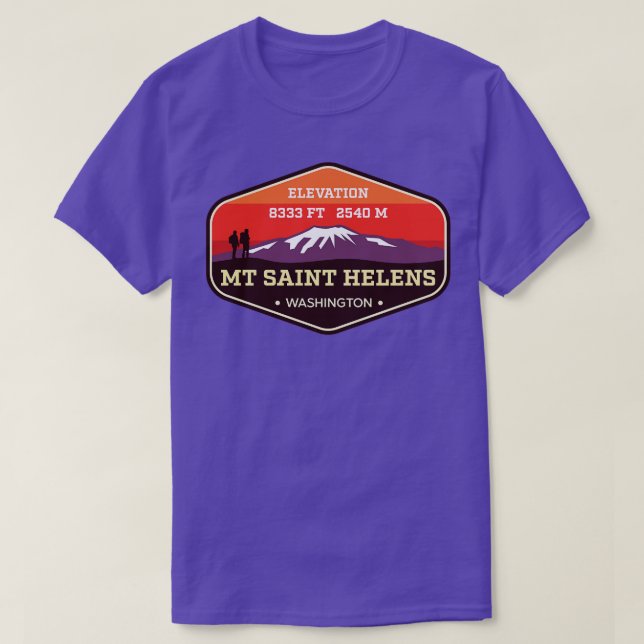 Mt St Helens Washingtons klimatmärke T Shirt (Design framsida)