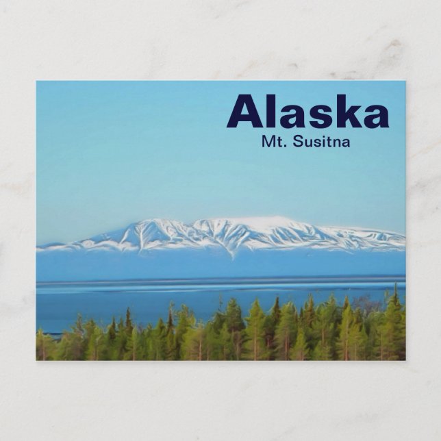Mt. Susitna Vykort (Framsida)