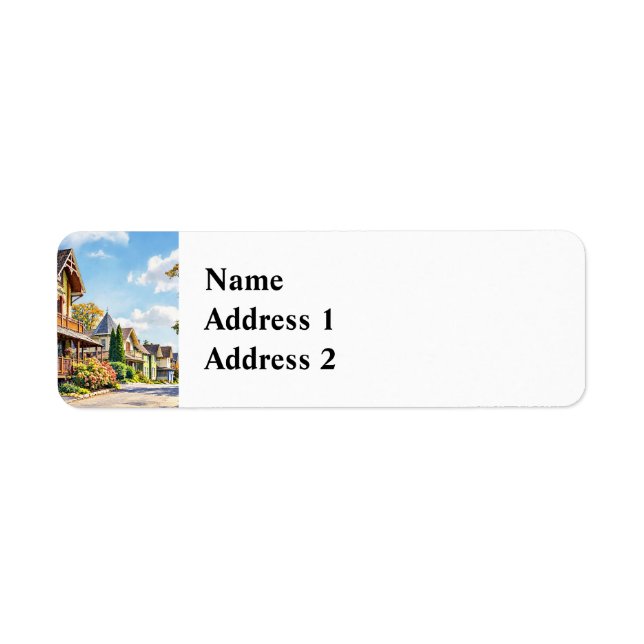 Mt. Tabor NJ – Trinity Place Returadress Etikett (Framsidan)