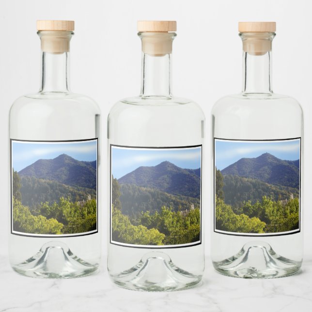 Mt Tamalpais Church Spritflaskor Etikett (Flaskor)