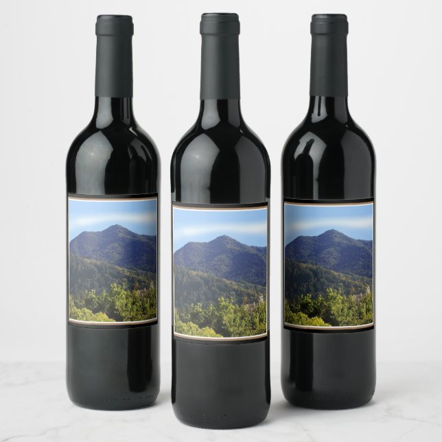 Mt Tamalpais Church Vinflaska Etikett (Flaskor)