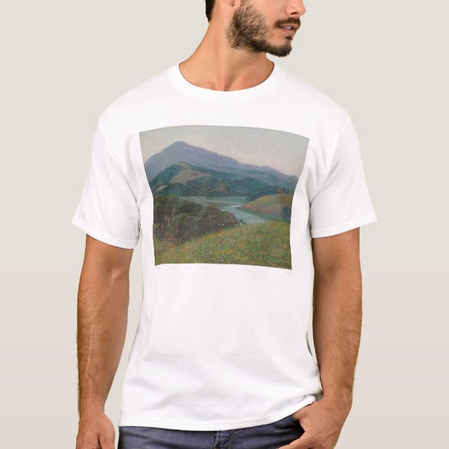 Mt. Tamalpais från Corte Madera bäck (1153) Tee Shirt (Framsida)