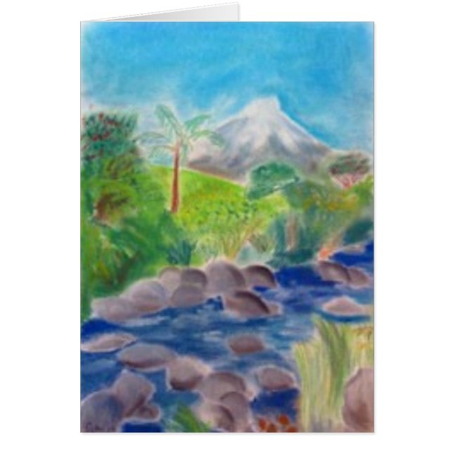 Mt Taranaki, NZ Hälsningskort (Framsidan)