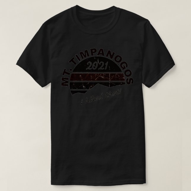 Mt Timpanogos Hike 2021 Retro Sunset Premium T Shirt (Design framsida)