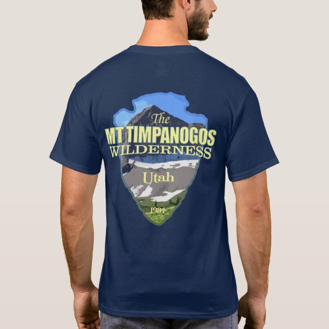 Mt Timpanogos WA (pilhuvud) T Shirt (Baksida)