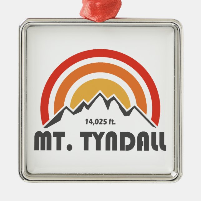 Mt. Tyndall California Julgransprydnad Metall (Framsidan)