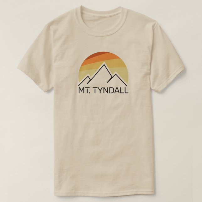 Mt. Tyndall California Retro T Shirt (Design framsida)