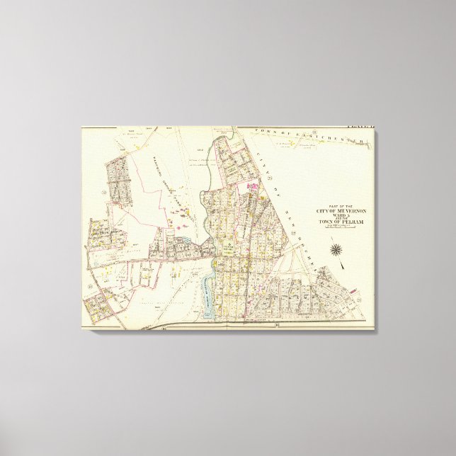 Mt Vernon ward 5, Pelham, New York Canvastryck (Framsida)