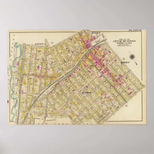 Mt Vernon wards 2-5, New York Poster (Framsidan)