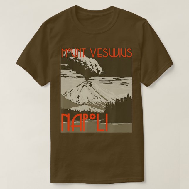 Mt Vesuvius Souvenir T Shirt (Design framsida)