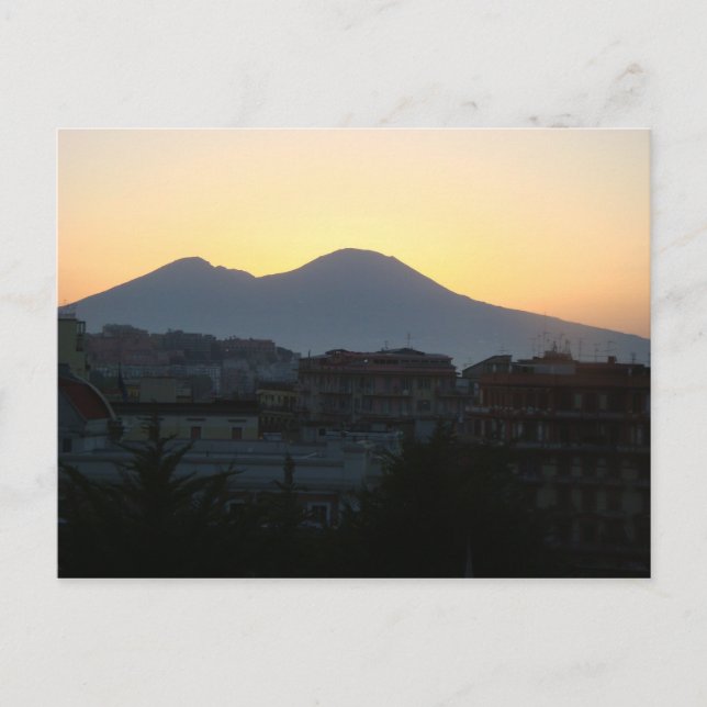 Mt. Vesuvius vid Sunrise Vykort (Framsida)