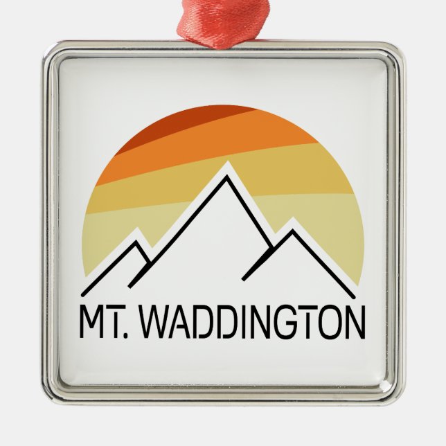 Mt. Waddington British Columbia Retro Julgransprydnad Metall (Framsidan)