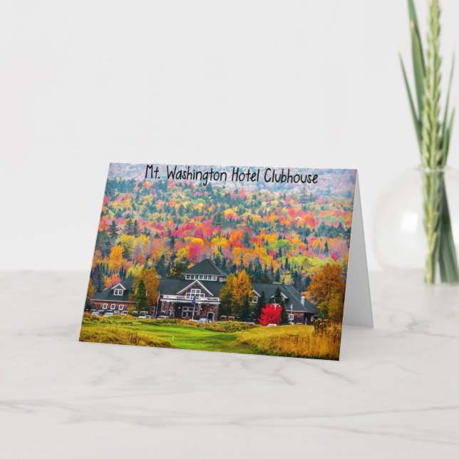 Mt. Washington Hotel Clubhouse Greeting Card Kort (Framsida)