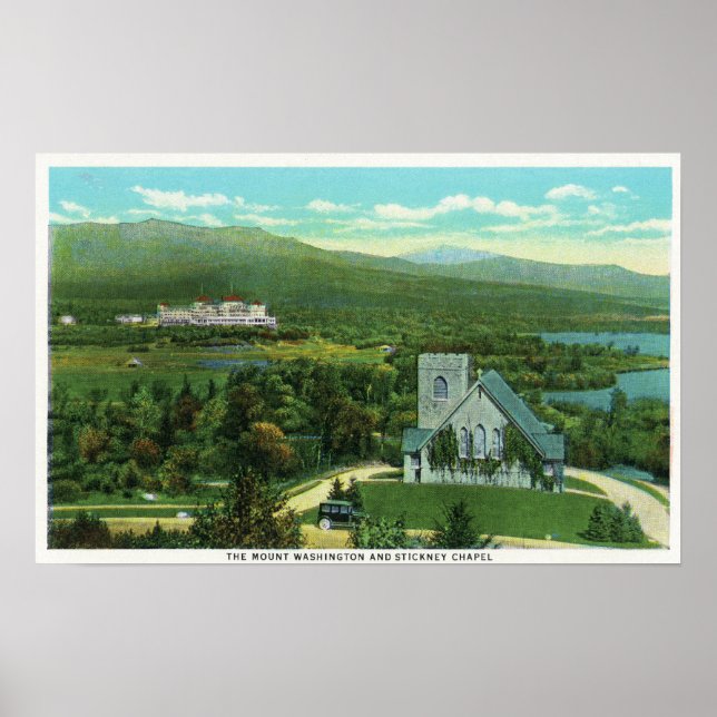 Mt Washington Hotel, Stickney Chapel View Poster (Framsidan)