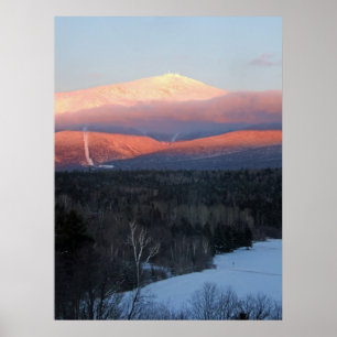 Mt Washington på solnedgången Poster