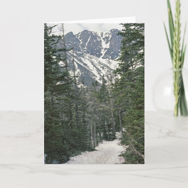 Mt Washington-spårningsvy Helgkort (Framsida)