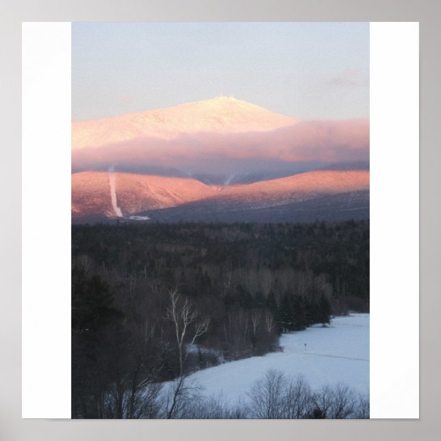 Mt Washington vid sunset Poster (Framsidan)