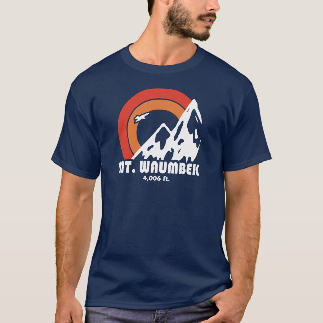 Mt. Waumbek New Hampshire Sol Eagle T Shirt (Framsida)