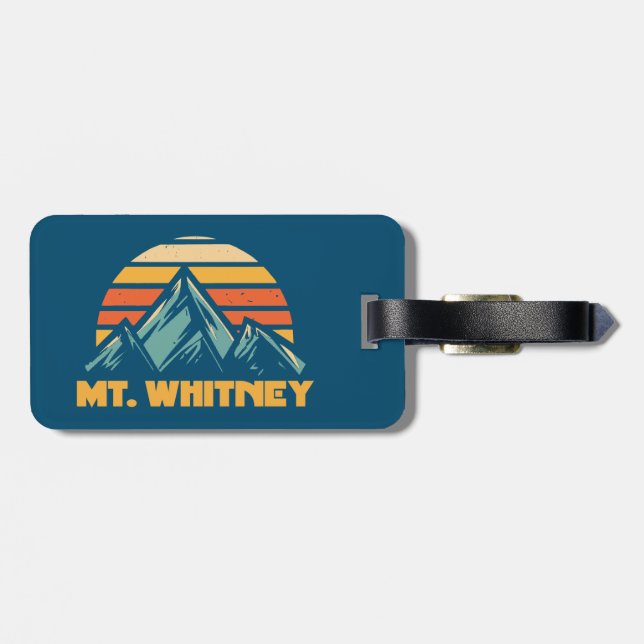 Mt. Whitney California Retro Turcos Bagagebricka (Baksida Vågrät)