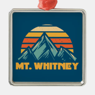 Mt. Whitney California Retro Turkos Julgransprydnad Metall
