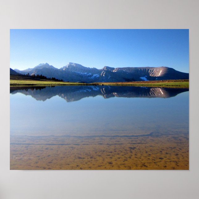 Mt Whitney från Bighorn Plateau 2- John Muir Trail Poster (Framsidan)