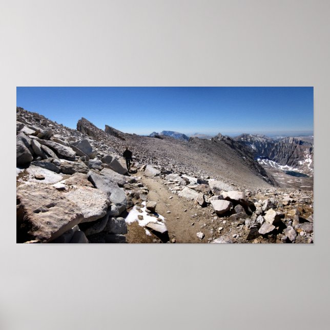 Mt Whitney nål Traverse - John Muir Trail Poster (Framsidan)