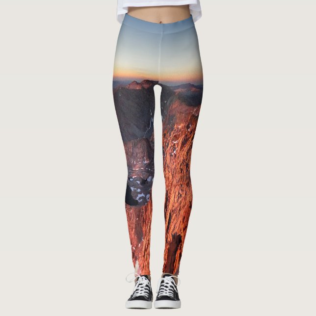 Mt Whitney och Pinnacles Sunrise - John Muir Trail Leggings (Framsida)