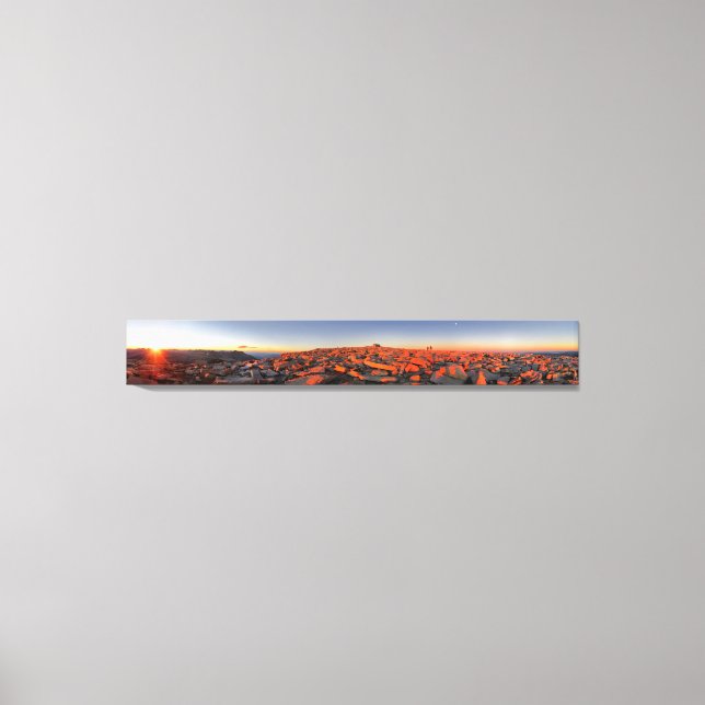 Mt Whitney Sunset Panorama - John Muir Trail Canvastryck (Framsida)