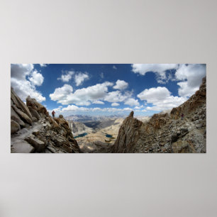 Mt Whitney Trail Over Hitchcock and Guitar sjöar 2 Poster