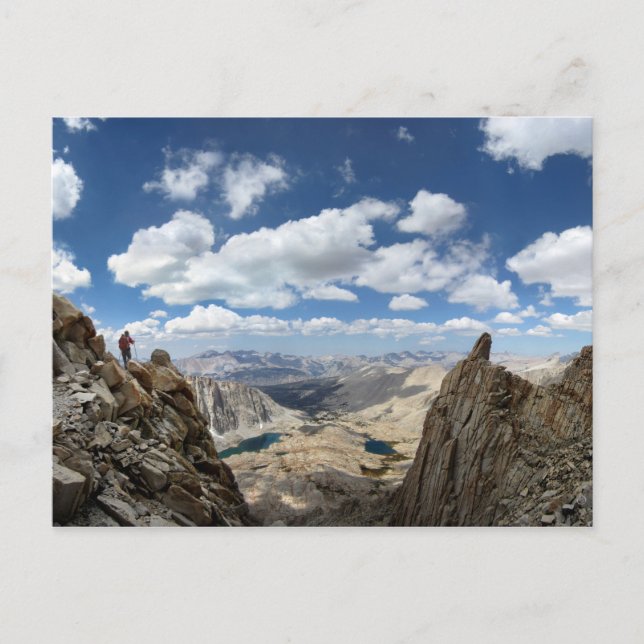 Mt Whitney Trail Over Hitchcock and Guitar sjöar 2 Vykort (Framsida)