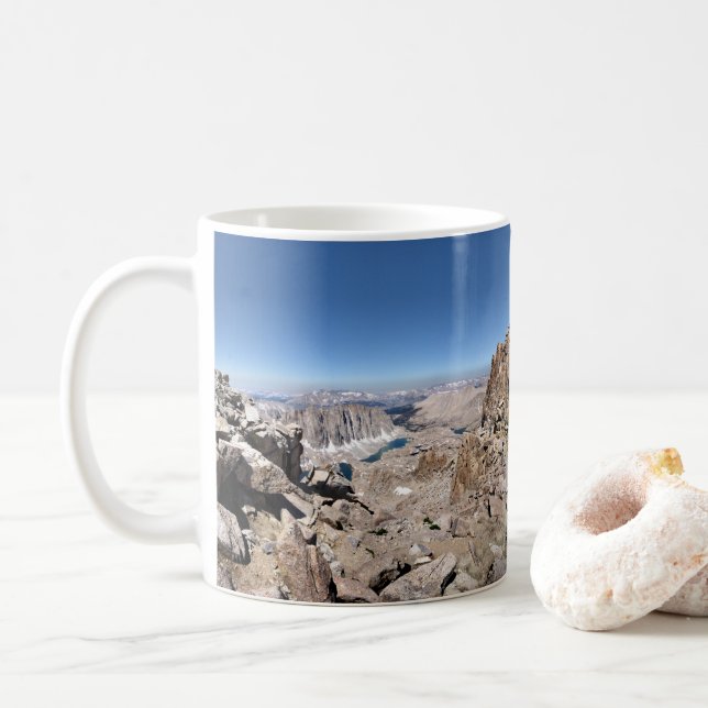 Mt Whitney Trail Vapensköld Panorama - Sierra Kaffemugg (Med munk)