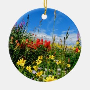 Mt. Wildblommor Julgransprydnad Keramik